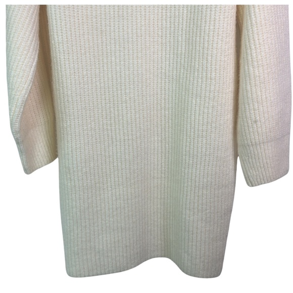 Express Sweater Dress - Ribbed Knit, Long Sleeve, Black, Size M - Picture 10 of 16